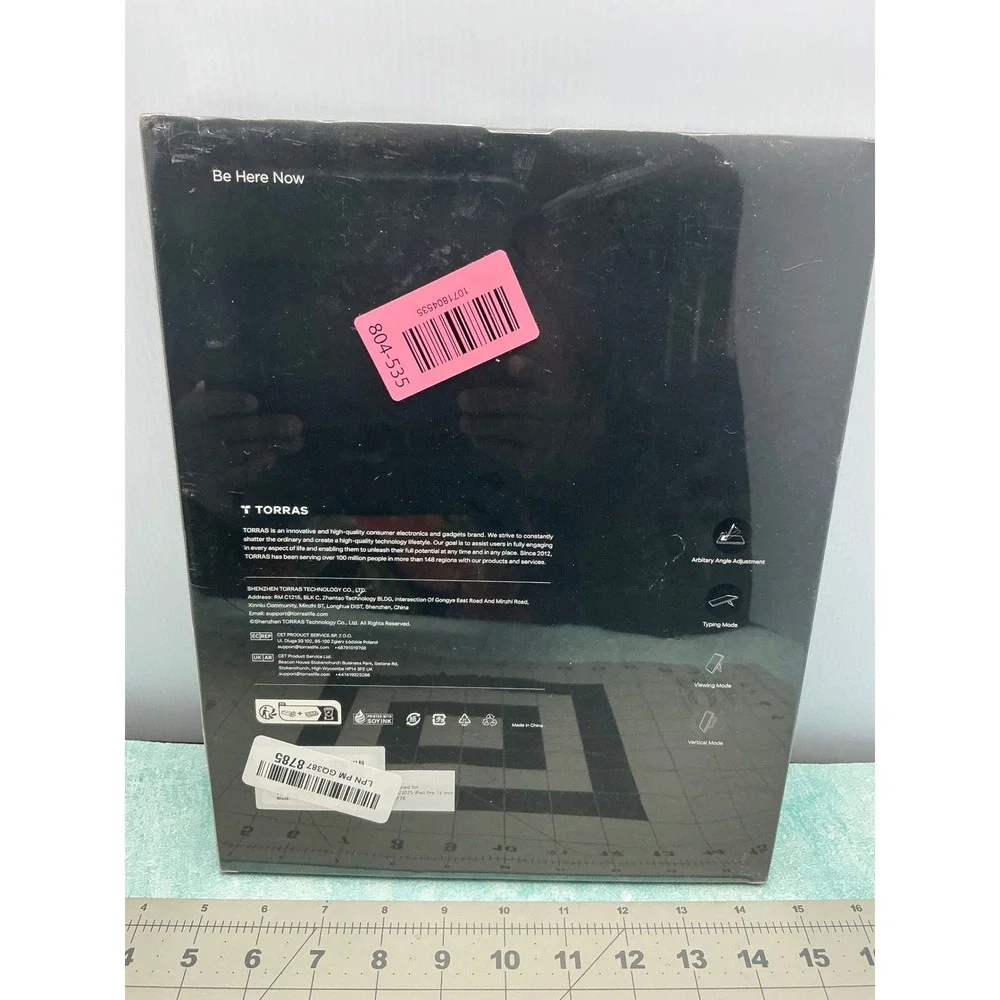 TORRAS Ostand K1 Guardian iPad Pro 13 inch Case 2024 M4 2025 M5 Kickstand Black